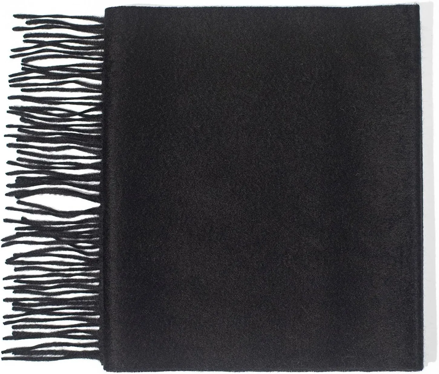 100% Cashmere Scarfs for Women, Pashmina Wraps Fringed Edges, 71"x 12", Lightweight and Warm Winter Collection