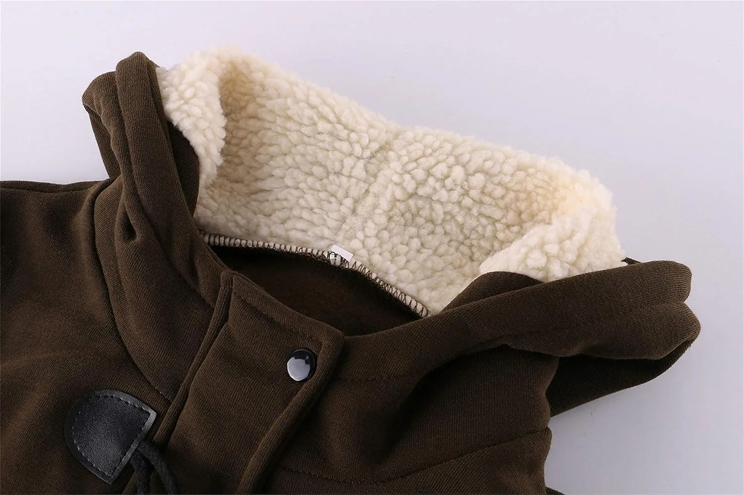 Andongnywell Women's Winter Fashion Outdoor Warm Wool Blended Classic Coat Jacket Horn Button Coat Outwear