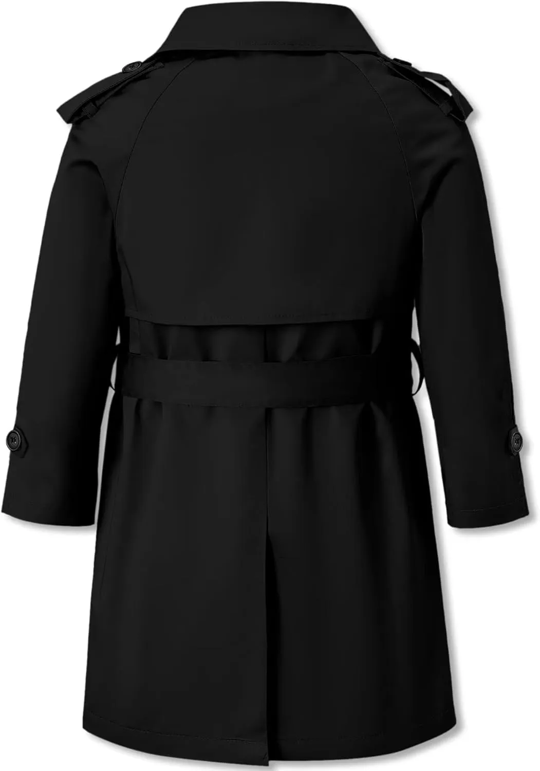 Betusline Boys Waterproof Trench Coat Double Breasted Classic Belted Outwear Jacket Dress Coats