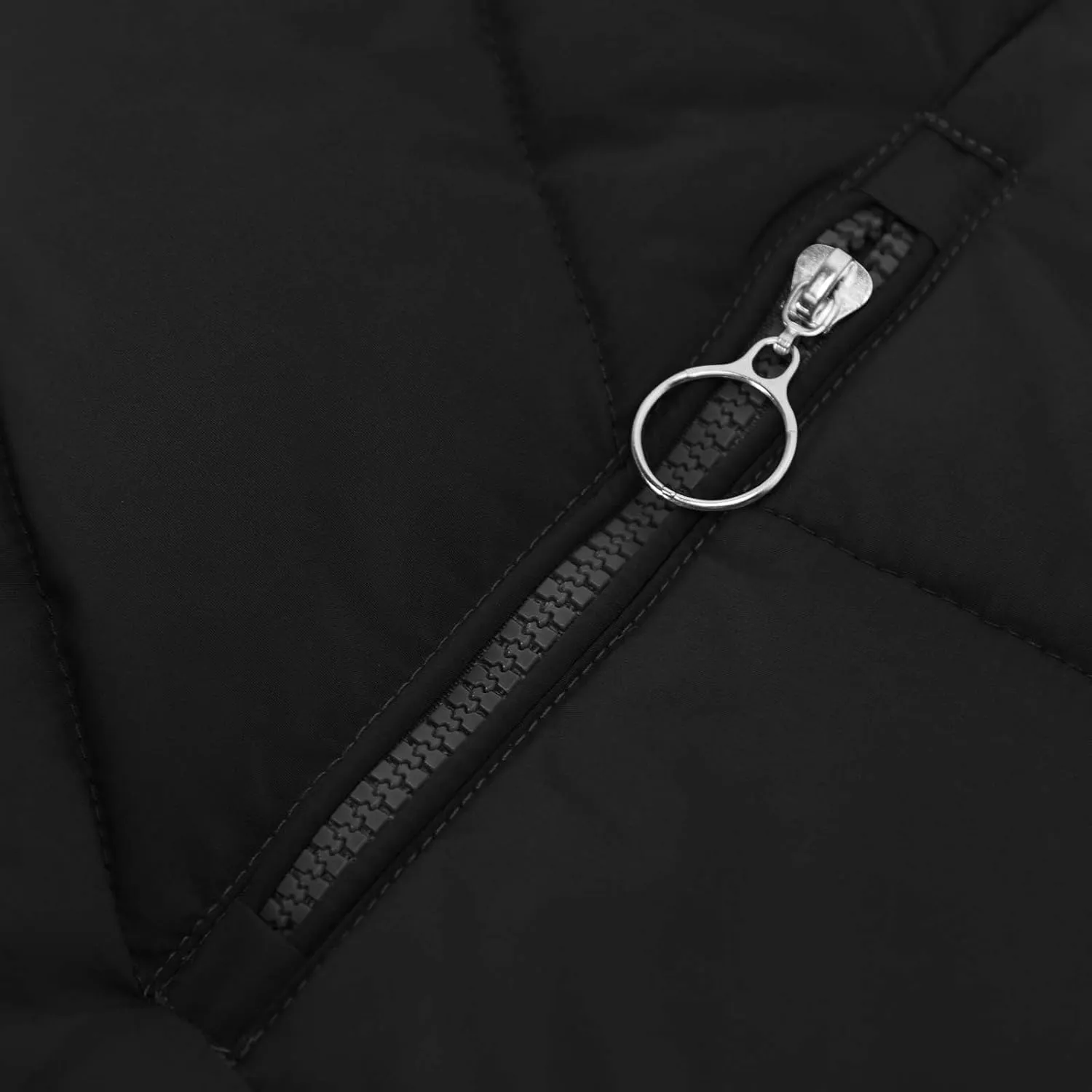 Borniu Women's Warm Winter Puffer Coat Thicken Fleece Lined Down Jacket Quilted Puffer Jacket Hooded Outerwear