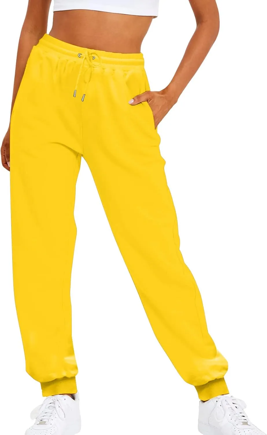 Cargo Sweat Pants Drawstring Elastic Waist Casual Loose Foot Fleece Sweatpants Snow Suits for Women