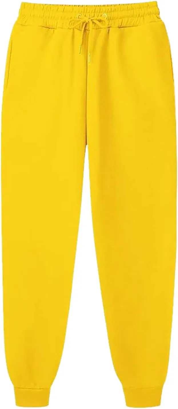 Cargo Sweat Pants Drawstring Elastic Waist Casual Loose Foot Fleece Sweatpants Snow Suits for Women
