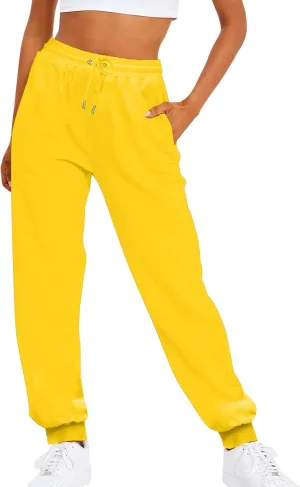 Cargo Sweat Pants Drawstring Elastic Waist Casual Loose Foot Fleece Sweatpants Snow Suits for Women