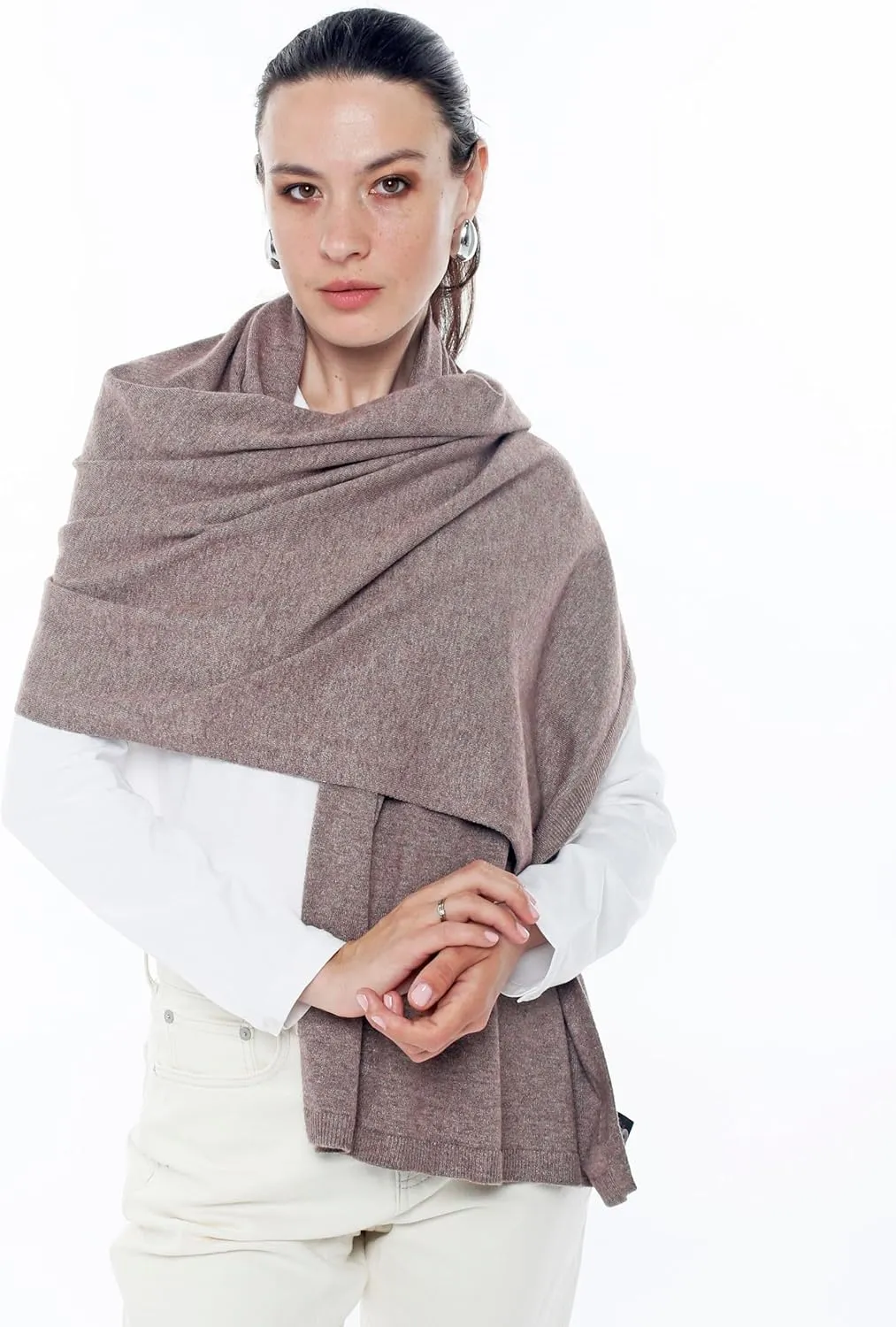 Cashmere Like Acrylic Knitted Dress Topper, Poncho Sweater,Shawl Wraps for Women Ultra Soft. Versatile Cape, Scarf