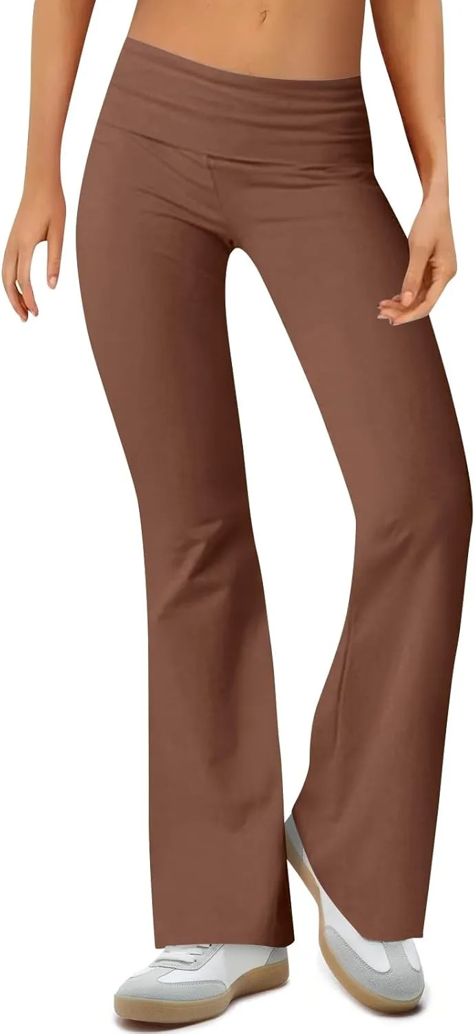 ChicCrate Flare Wide Leg Sweatpants Women Baggy Drawstring Athletic Pants High Waisted Joggers Pants Bell Bottoms