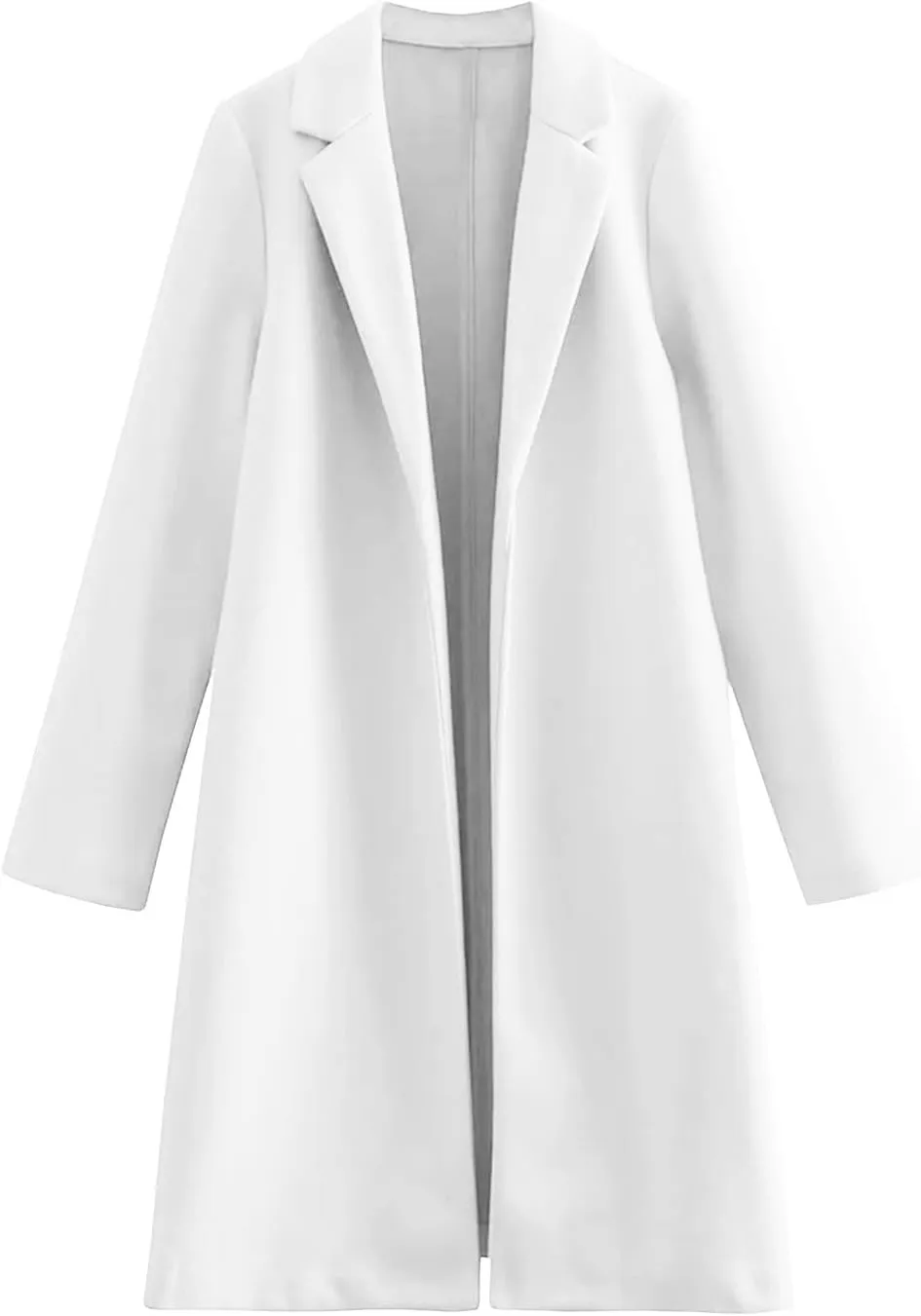 cooki Winter Coats for Women Long Warm Open Front Lapel Cardigan Jackets Womens Casual Wool Blend Trench Coats Pea Coats