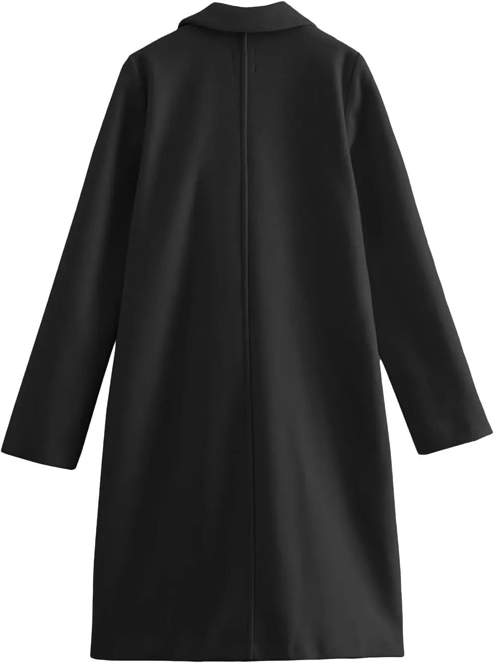 cooki Winter Coats for Women Long Warm Open Front Lapel Cardigan Jackets Womens Casual Wool Blend Trench Coats Pea Coats