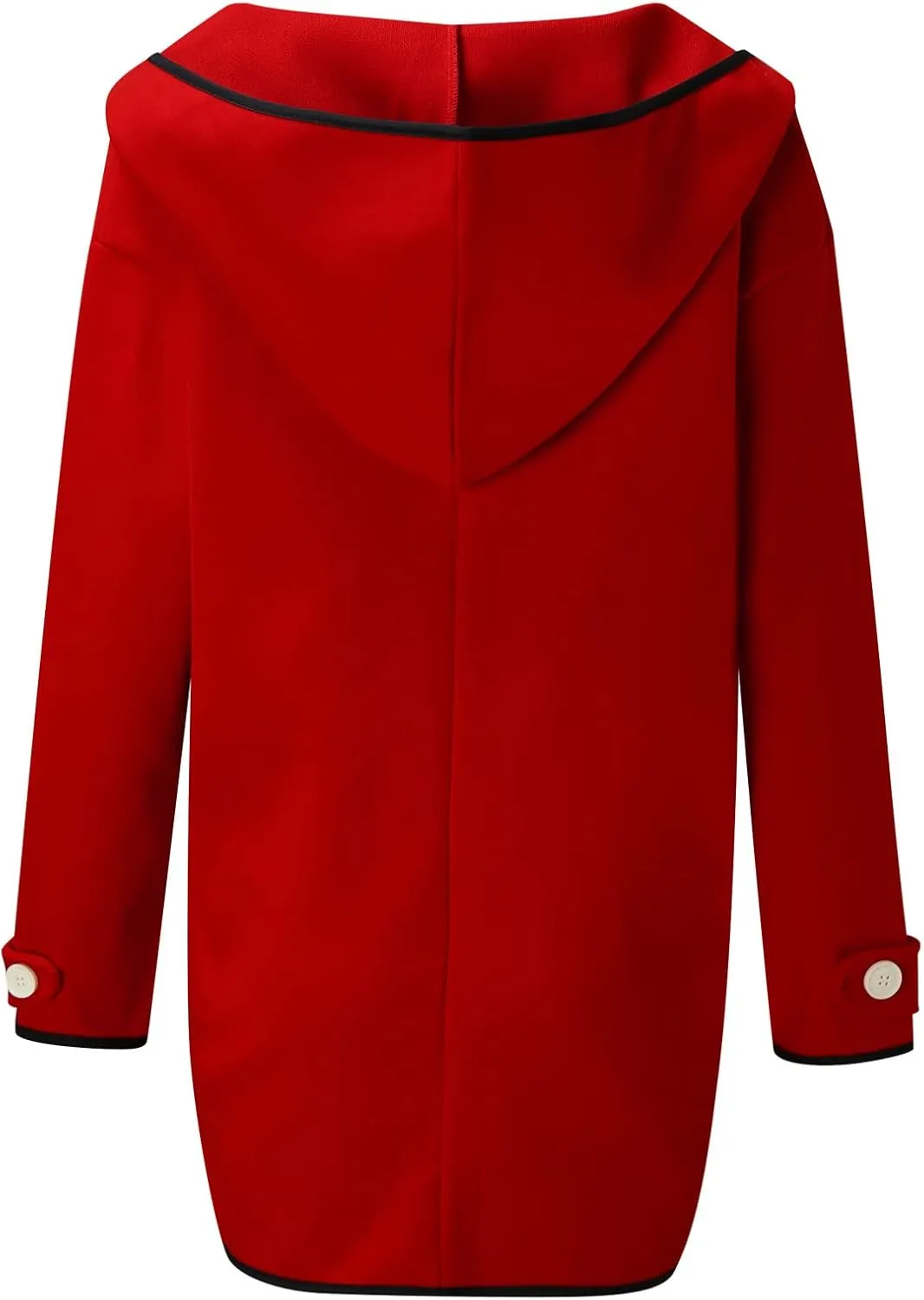 cooki Womens Coats Winter Windbreak Long Slim Wool Blend Trench Coats Warm Pea Coat With Belt Long Jackets Breasted Coats
