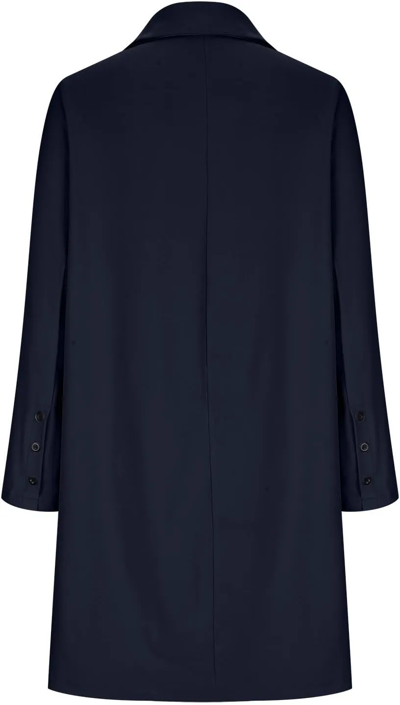 cooki womens winter coats Wool Blend Trench Coats Lapel Pea Coat Plus Size Long Jackets With Pocket Double Breasted Peacoats