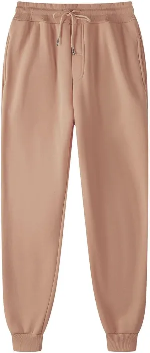 Elastic Baggy Cinch Bottom Sweatpants Jogger Sweatpants Men Fleece Lined Sporty Cozy with Pockets Joggers Loose Fit