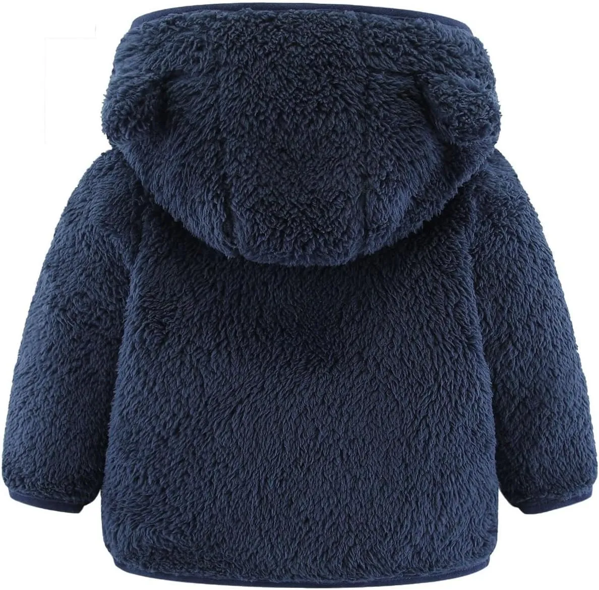 Fleece Hooded Jacket for Baby Girls Boys Zip Up Teddy Coat Winter Warm Bear Ear Cute Jackets Thick Outwear Cardigan