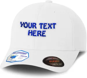 Flexfit Hats for Men & Women Custom Personalized Text Dad Hats Baseball Cap