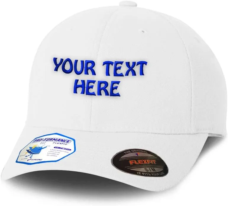 Flexfit Hats for Men & Women Custom Personalized Text Dad Hats Baseball Cap