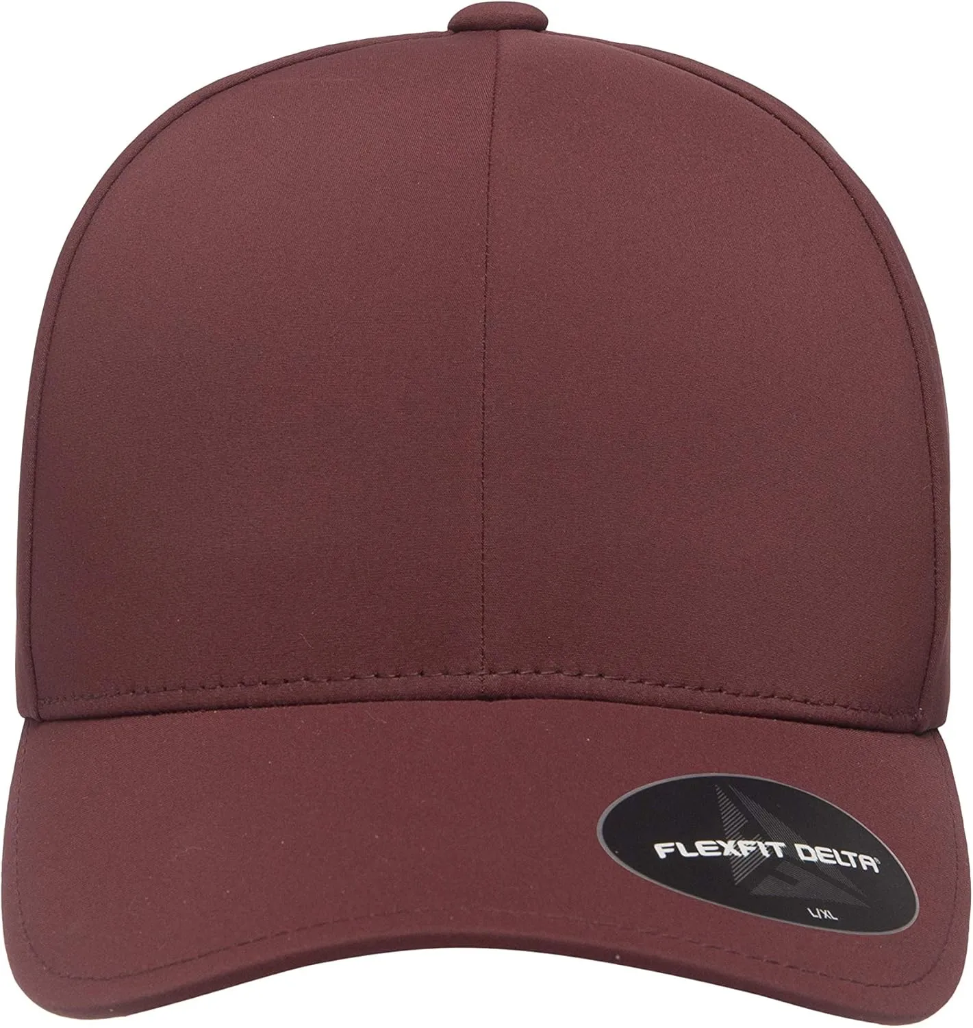 FlexFit Men's One Size Delta Seamless Cap, Maroon, Large-X-Large