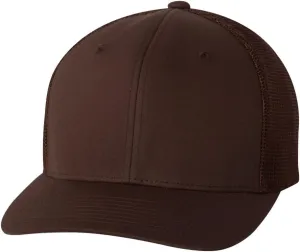 Flexfit Unisex Adult Trucker Mesh Fitted Cap, Brown, One Size US