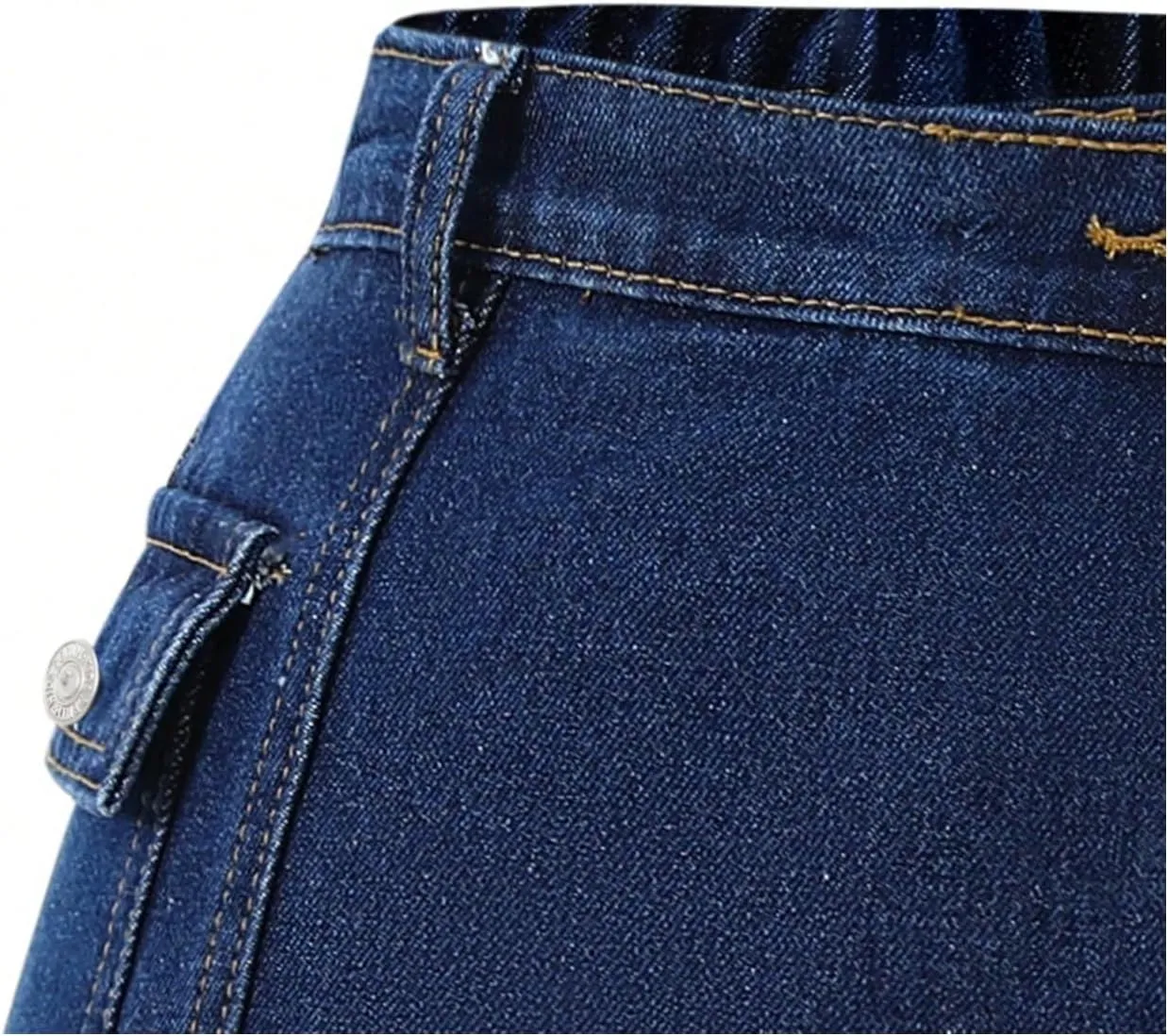 Floerns Girl's Wrap Front High Waist Denim Skorts Straight Leg Skirt Shorts