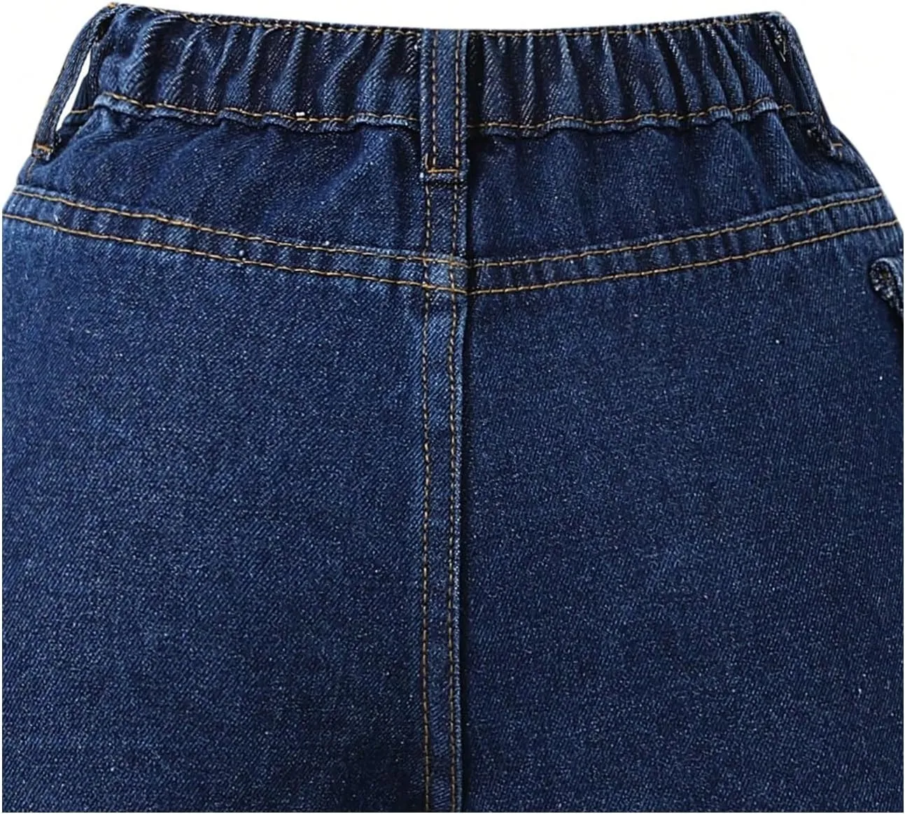 Floerns Girl's Wrap Front High Waist Denim Skorts Straight Leg Skirt Shorts