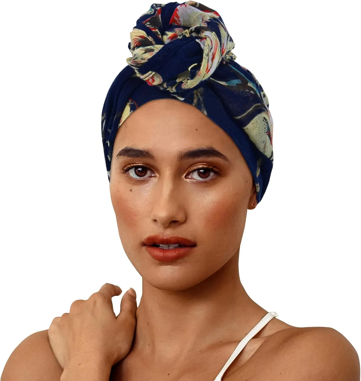 GERINLY Scarfs for Women Lightweight Floral Birds Print Cotton Scarves and Wraps for Summer Shawl