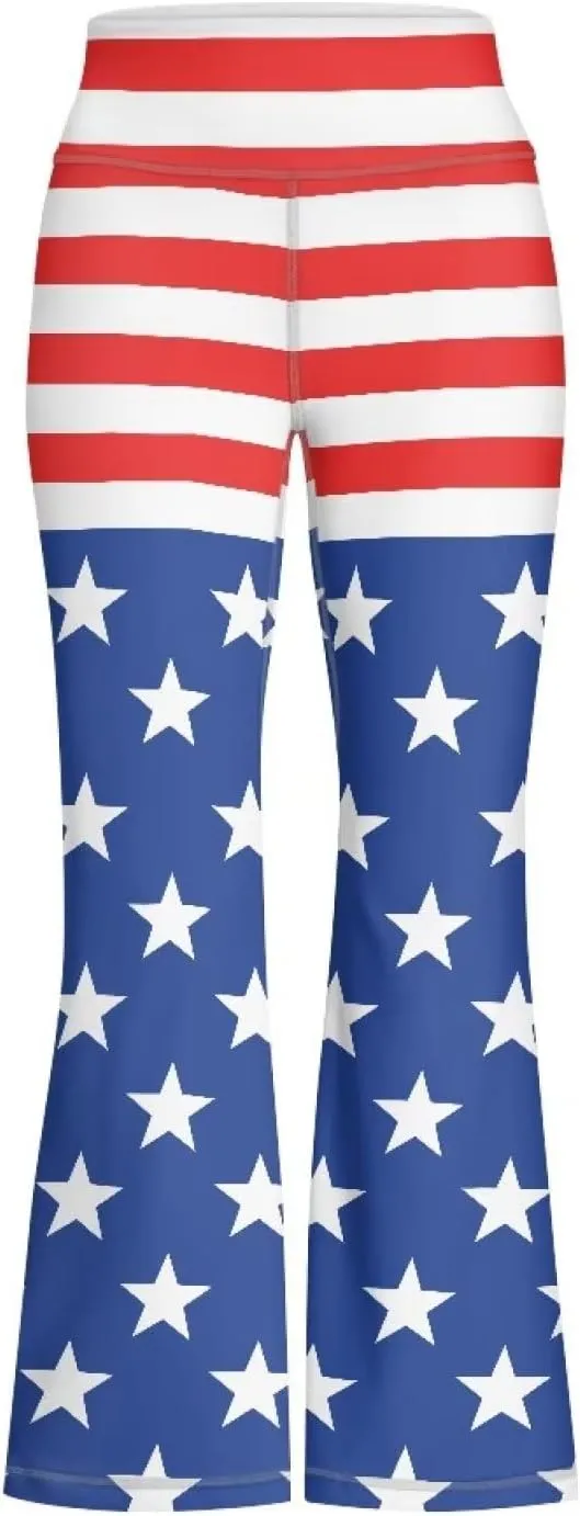 Girl's Flare Leggings High Waisted Kids Yoga Pants Stretchy Bell Bottoms Tummy Control Dance Bootcut Pants