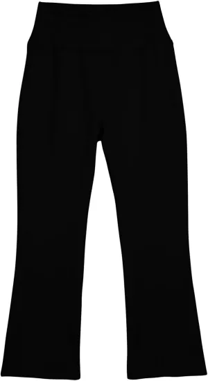 Girl's Flare Leggings with Pockets High Waisted Bootcut Yoga Pants Kids Stretch Bell Bottoms Dance Leggings