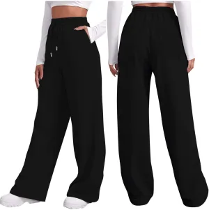 High Waisted Sweatpants for Women Baggy Lounge Bottoms High Waisted Solid Casual Joggers Pants Womens Trousers