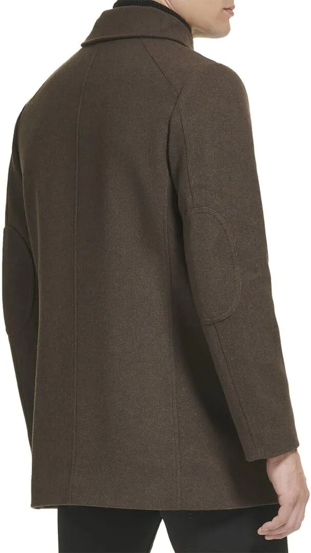 Kenneth Cole Men's Double Breasted Bib Peacoat