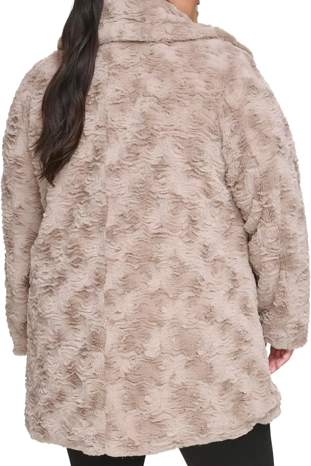 Kenneth Cole Women's Classic Mink Style Faux Fur Coat