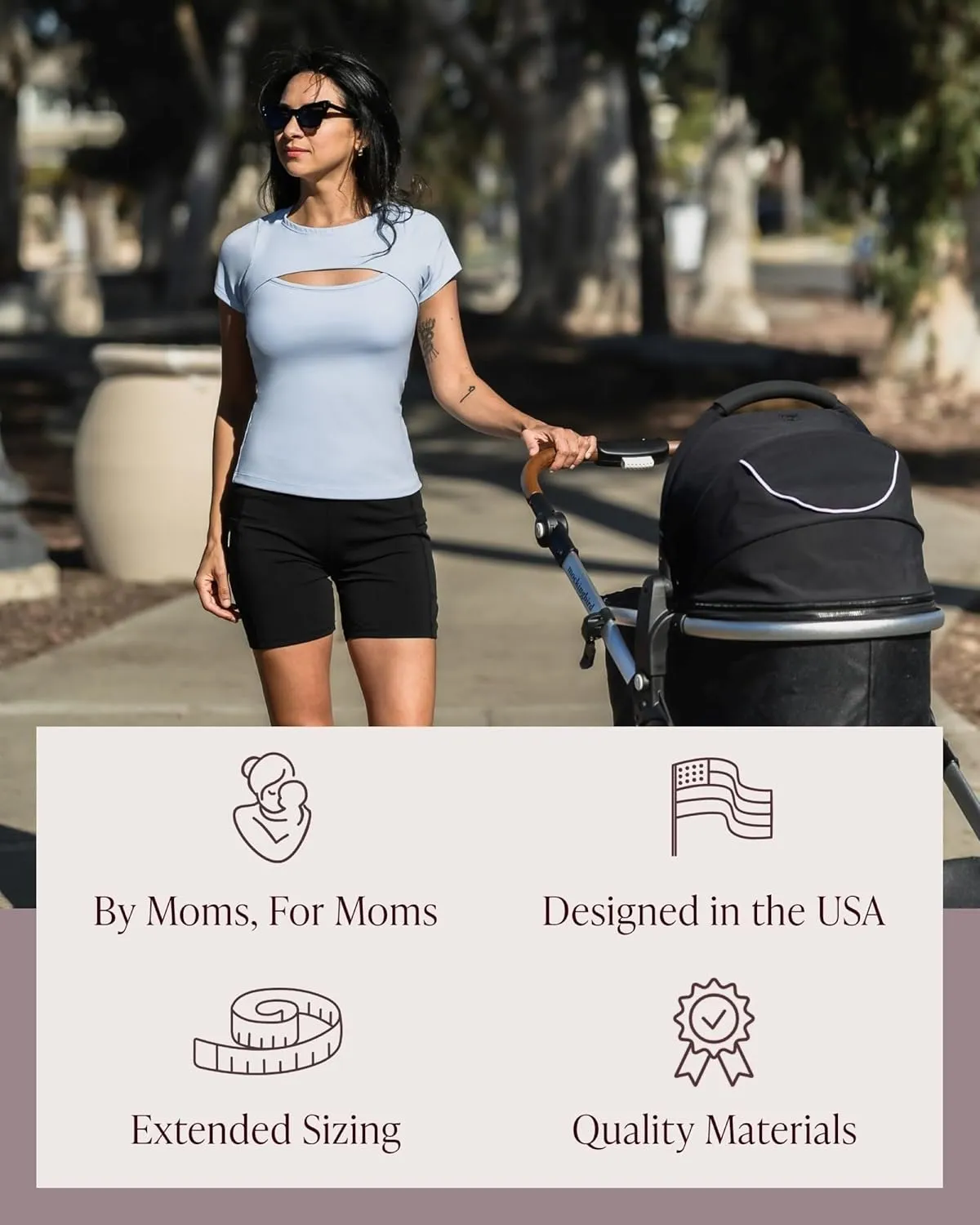 Kindred Bravely Luna Active Cut Out Nursing Top | Maternity Top for Breastfeeding, Pumping