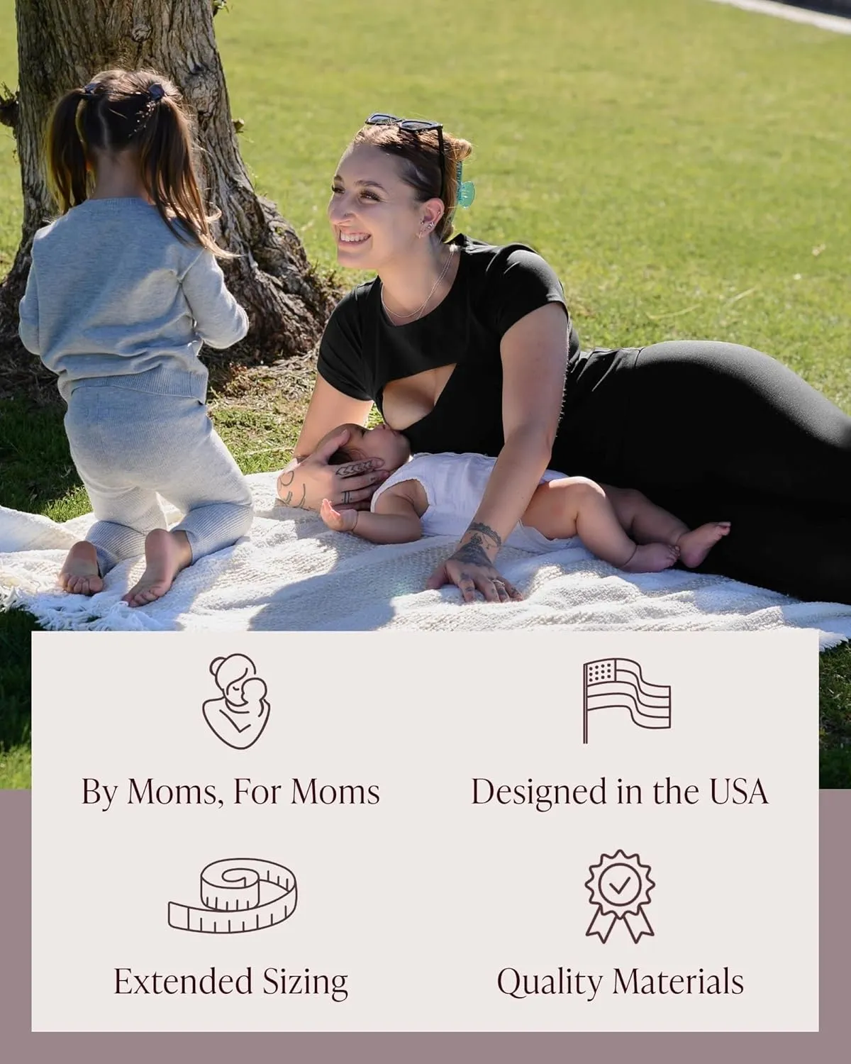 Kindred Bravely Luna Active Cut Out Nursing Top | Maternity Top for Breastfeeding, Pumping