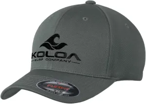 Koloa Surf Embroidered Classic Wave Flexfit Cool & Dry Poly Block Mesh Cap