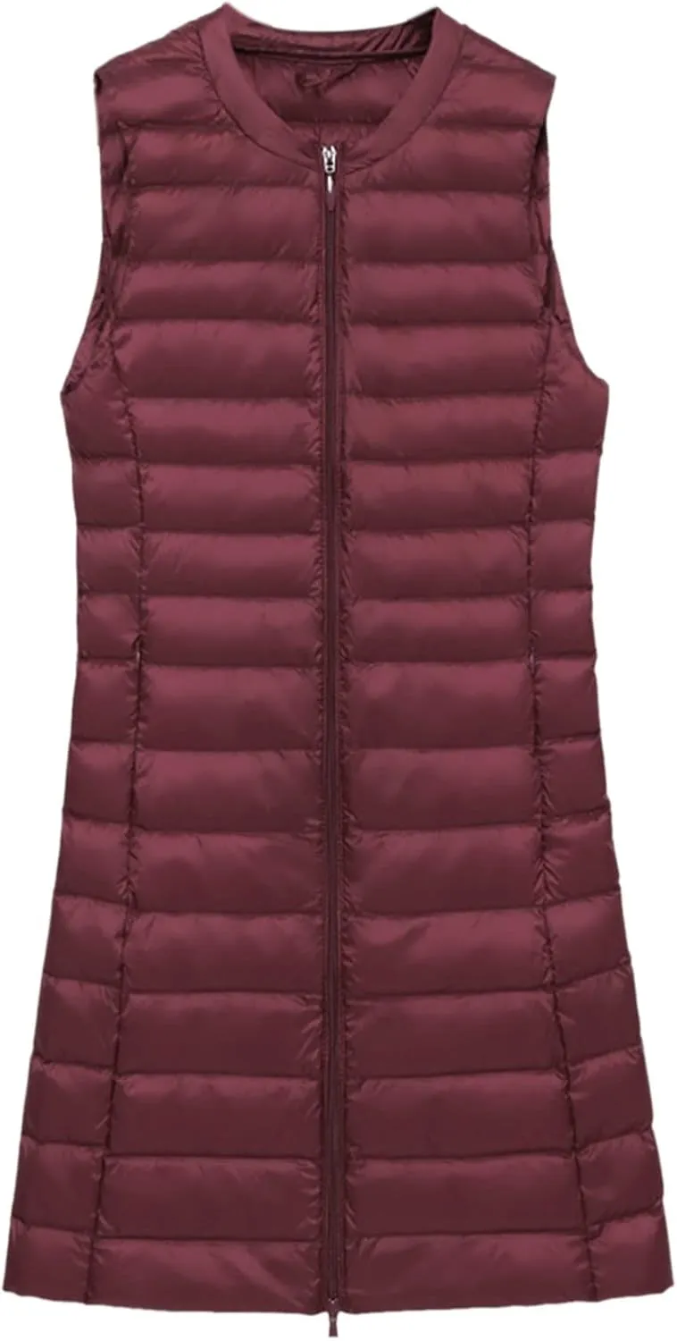 LCMTWX Black Vest Women Puffer Vest With Hood Sleeveless Warm Down Coat With Pockets Quilted Vest Down Plus Size Winter