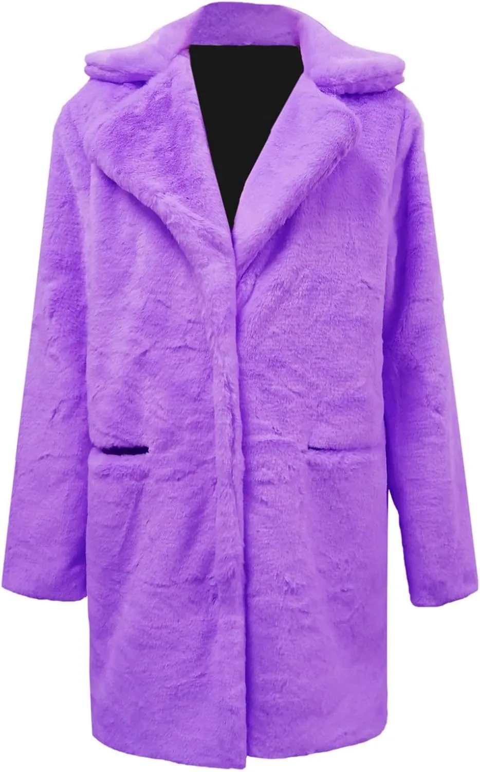 LCMTWX Fleece Cropped Jacket Faux Fur Winter Solid Turn Down Collar Coat Jacket Outerwear Warm Outerwear Fall Winter Fur