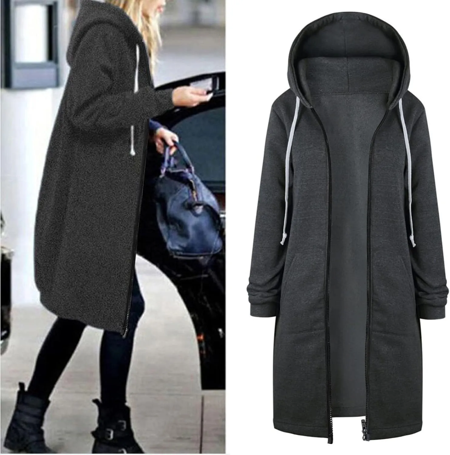 LCMTWX Plus Size Winter Coats for Women Collar Printed Pocket Jacket Trench Coats for Women Fall Coats for Women Trendy
