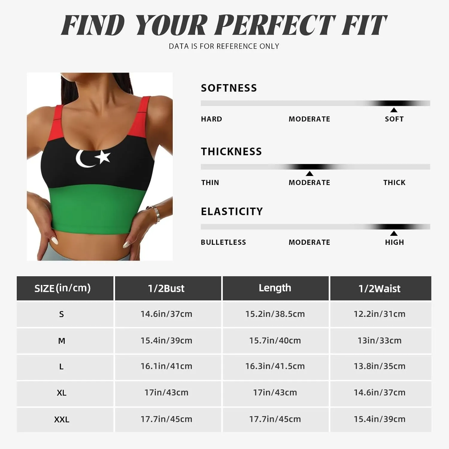 Libyan Flag Women's Sexy Sports Vest Sleeveless Athletic Gym T-Shirts Vest U-Shaped Back Quick Dry Top