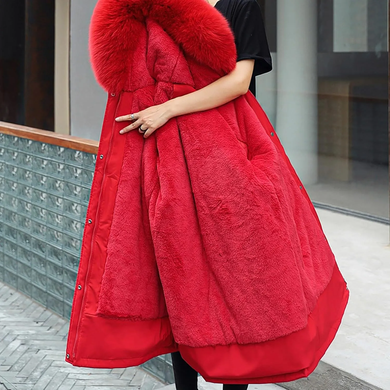 Long Length Quilted Maxi Puffer Parka Coat for Women Trendy Winter Jackets Women's 2024 Winter Fashion Clothes
