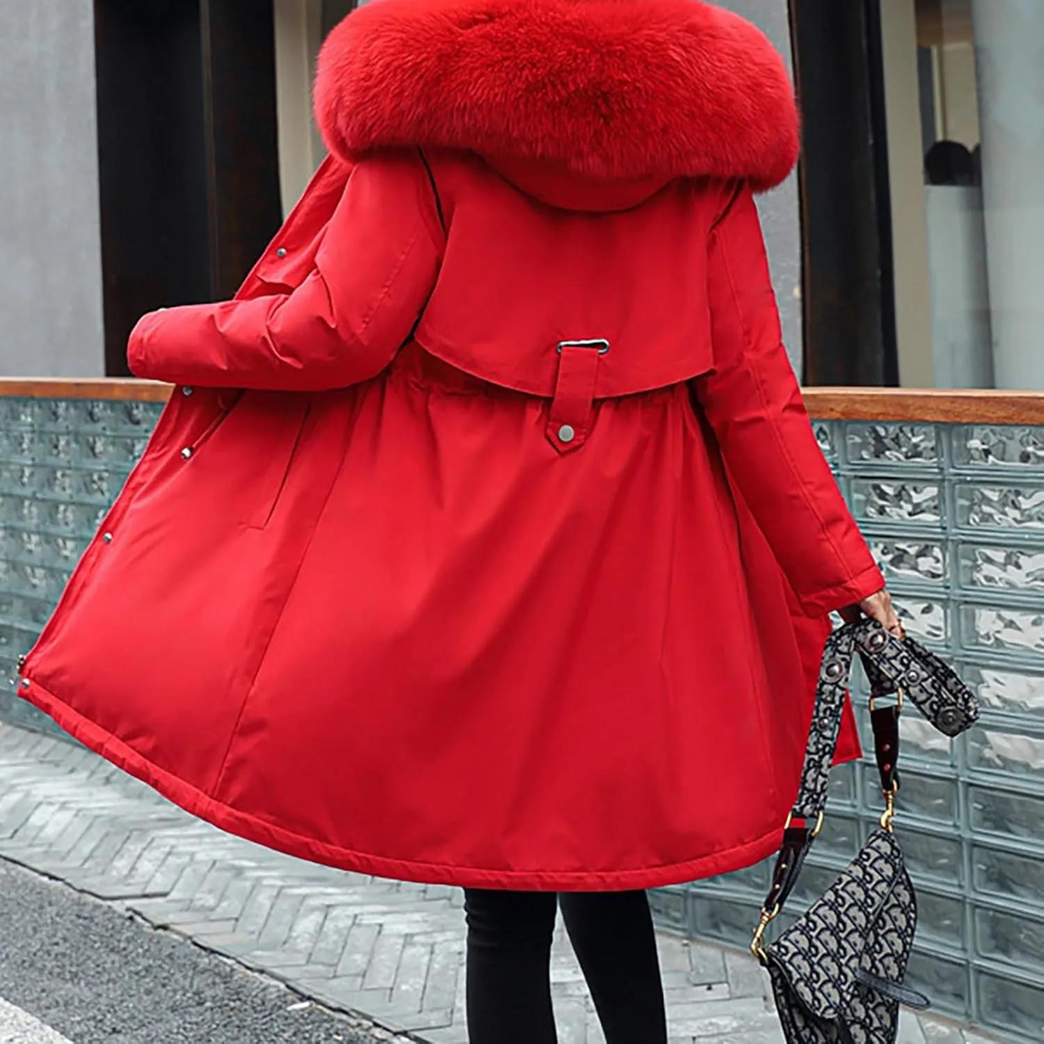 Long Length Quilted Maxi Puffer Parka Coat for Women Trendy Winter Jackets Women's 2024 Winter Fashion Clothes