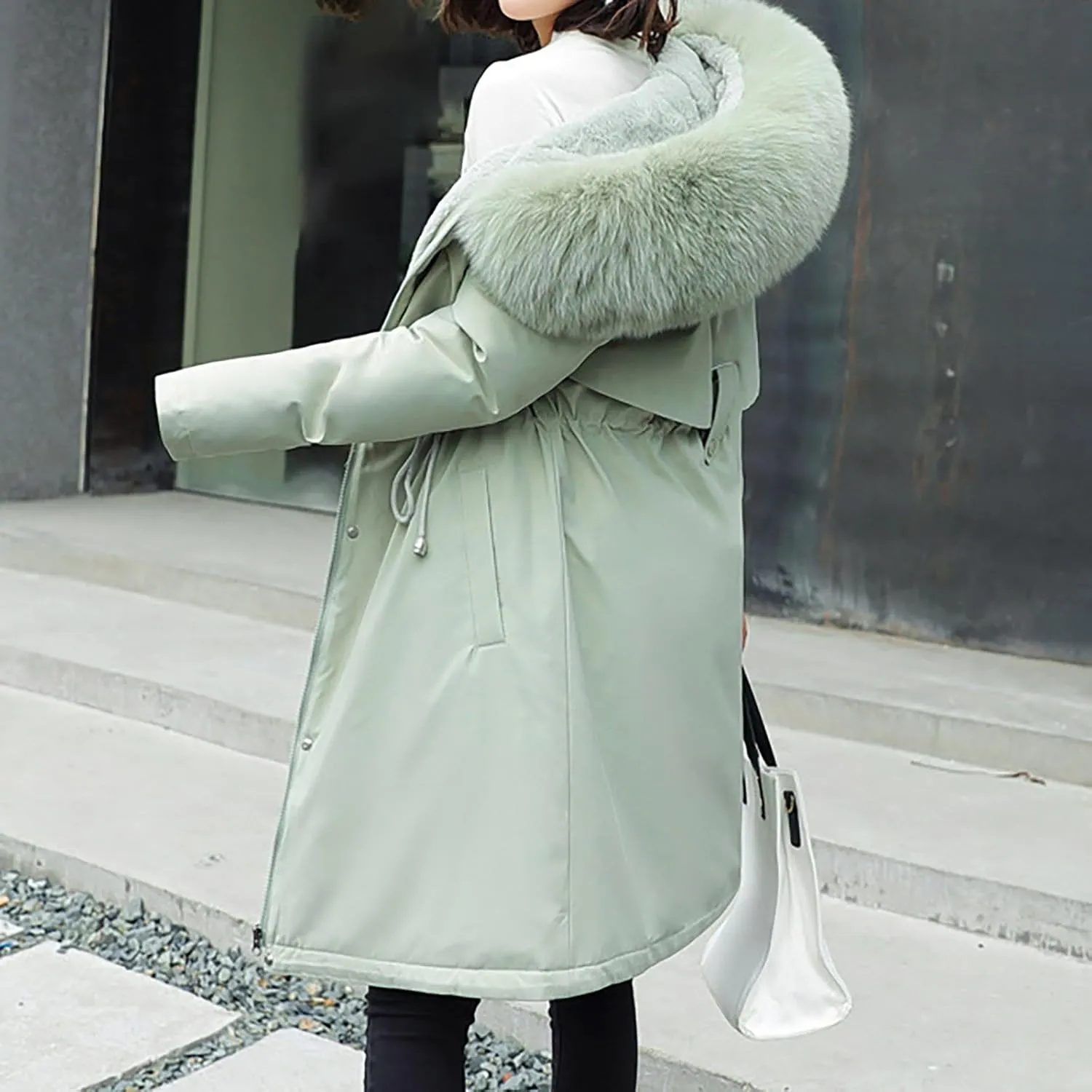 Long Length Quilted Maxi Puffer Parka Coat for Women Trendy Winter Jackets Women's 2024 Winter Fashion Clothes