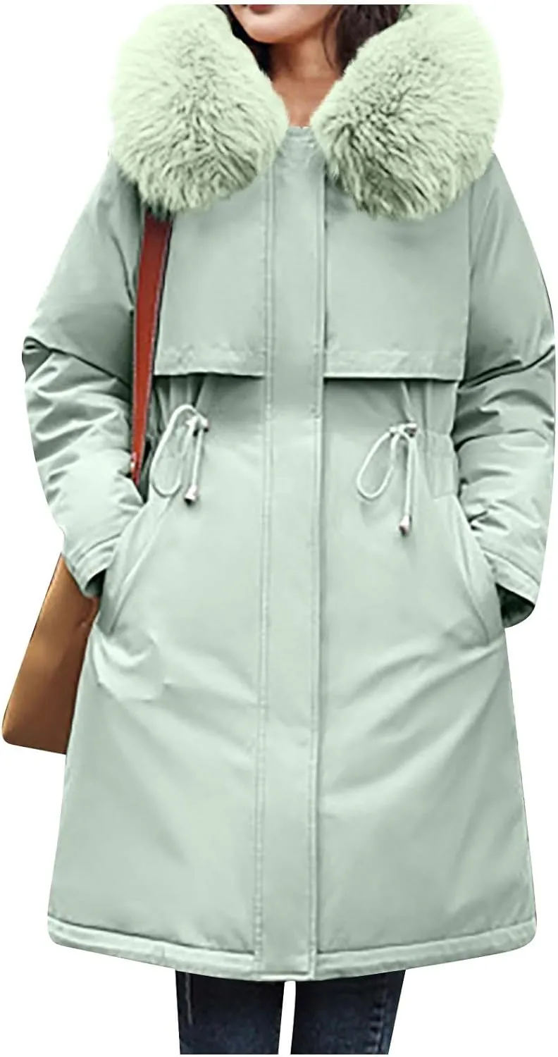 Long Length Quilted Maxi Puffer Parka Coat for Women Trendy Winter Jackets Women's 2024 Winter Fashion Clothes