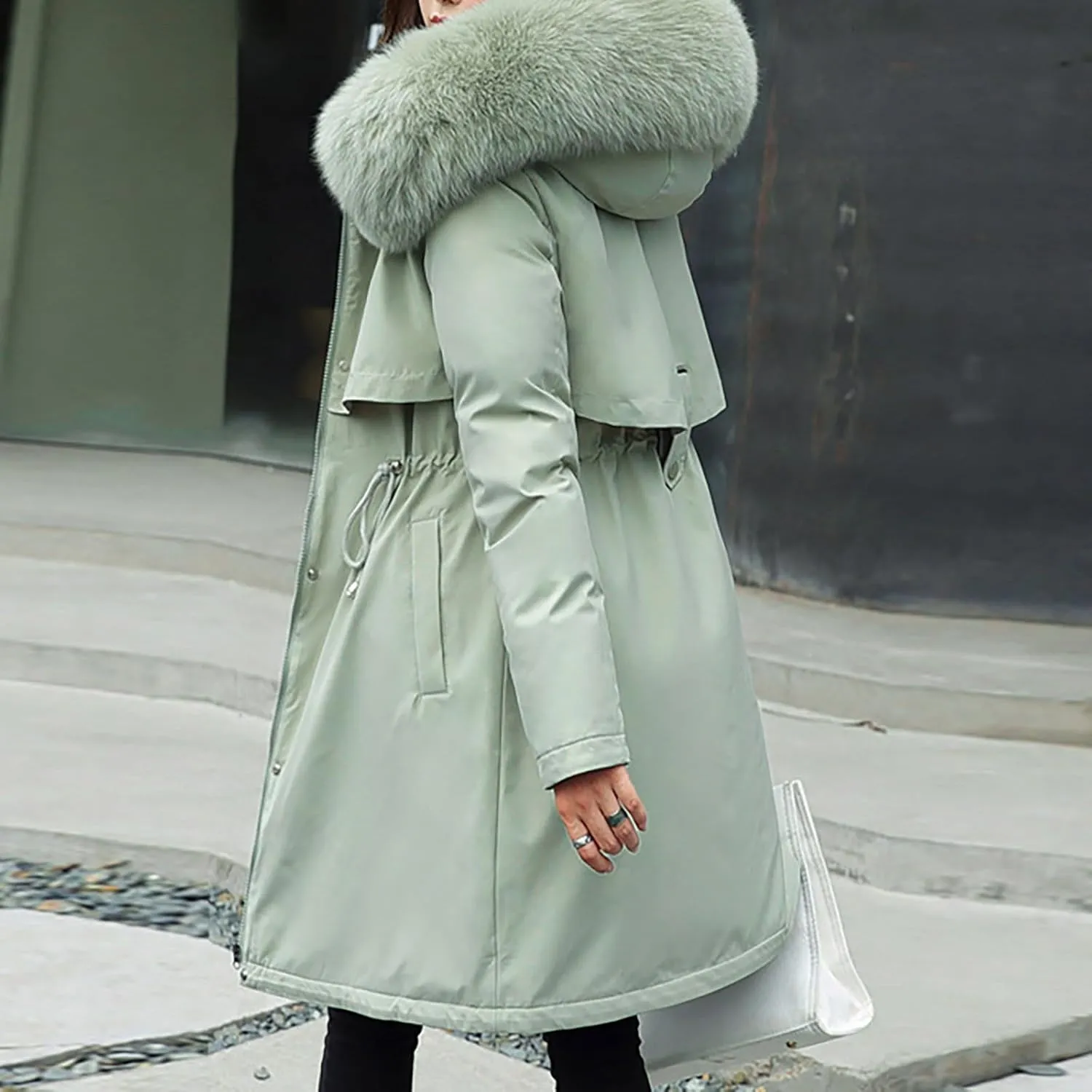 Long Length Quilted Maxi Puffer Parka Coat for Women Trendy Winter Jackets Women's 2024 Winter Fashion Clothes
