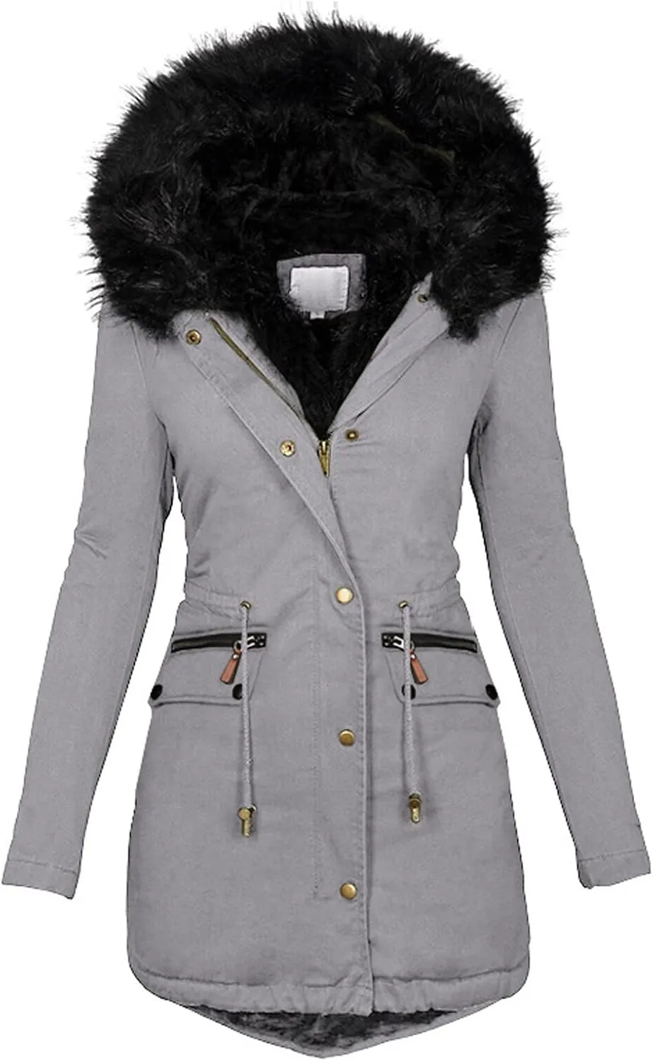 Long Length Quilted Puffer Parka Overcoat Women Slim Thicker Women'S Coat Womens Long-Sleeve Puffer Jacket Womens