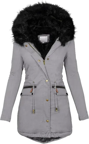 Long Length Quilted Puffer Parka Overcoat Women Slim Thicker Women'S Coat Womens Long-Sleeve Puffer Jacket Womens