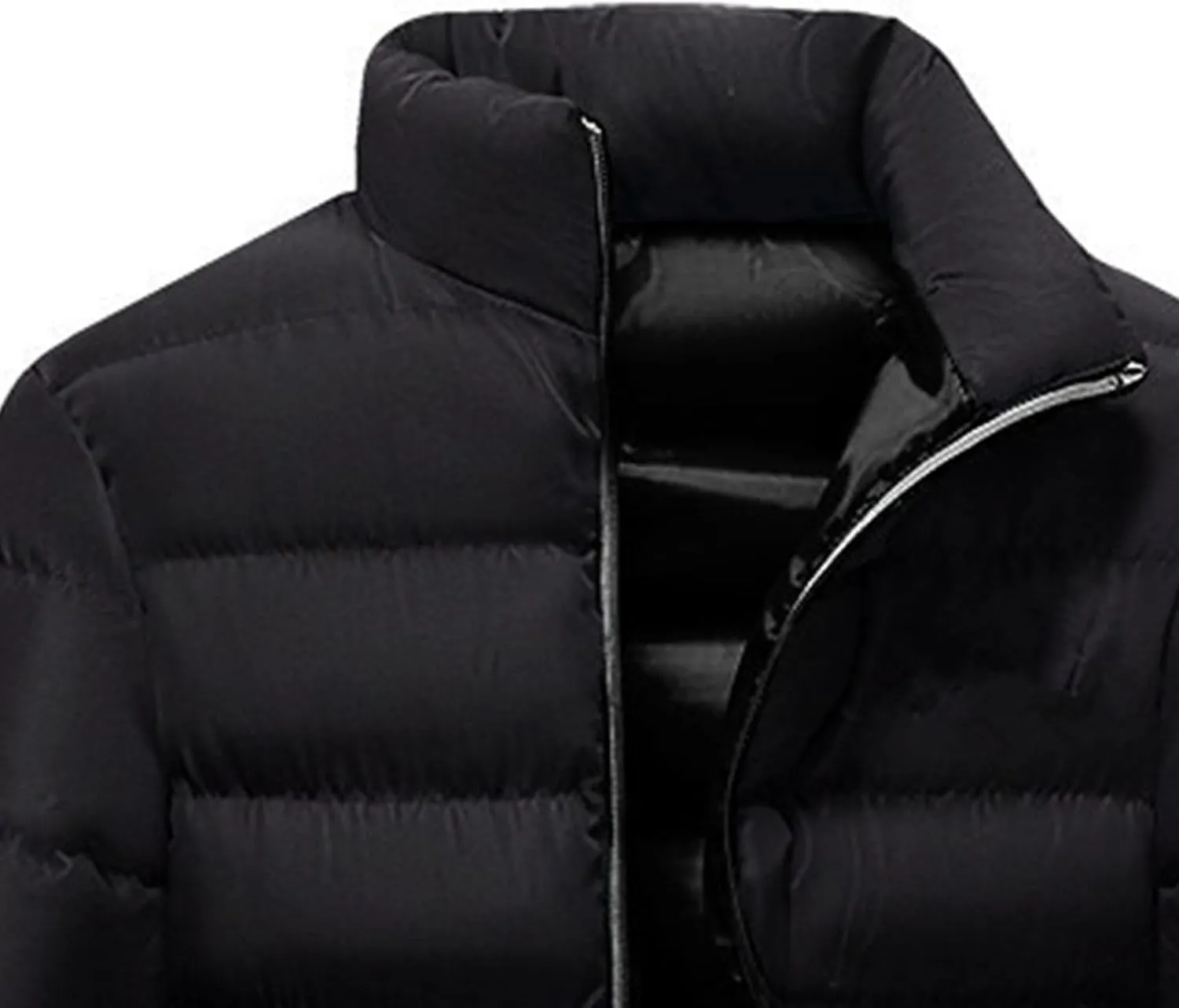 Maiyifu-GJ 2 Pack Men's Winter Puffer Jacket Lightweight Warm Windproof Down Coats Quilted Thicken Padded Coat Outerwear