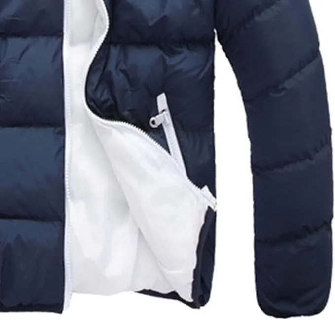 Maiyifu-GJ Mens Winter Puffer Jacket Lightweight Warm Down Coat Quilted Thicken Padded Coat Windreakers Outerwear