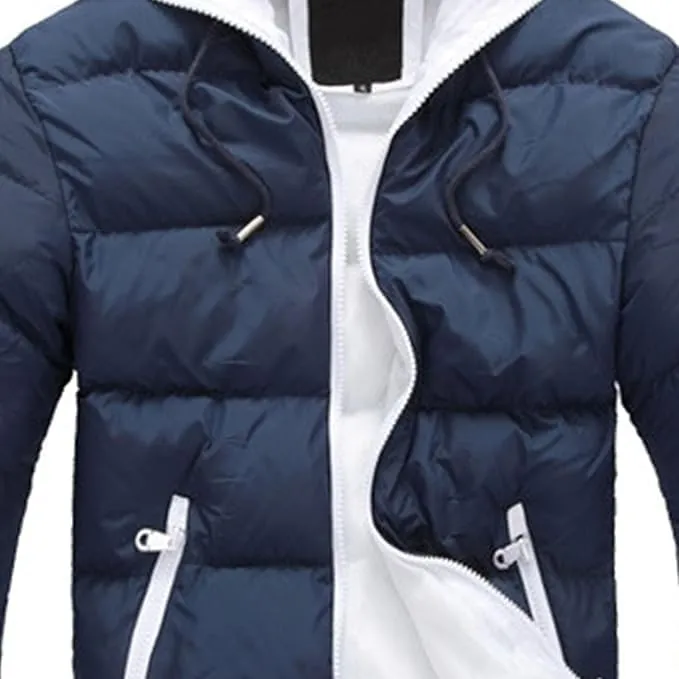 Maiyifu-GJ Mens Winter Puffer Jacket Lightweight Warm Down Coat Quilted Thicken Padded Coat Windreakers Outerwear