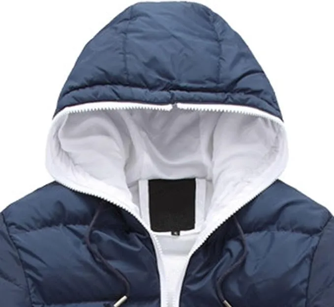 Maiyifu-GJ Mens Winter Puffer Jacket Lightweight Warm Down Coat Quilted Thicken Padded Coat Windreakers Outerwear