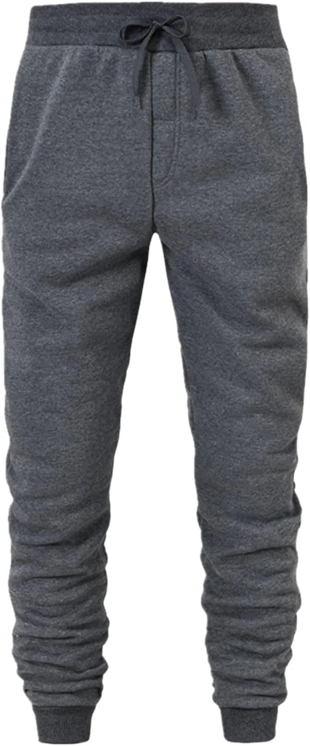 Mens Cargo Pants Casual Solid Color Track Cuff Lace Up Workout Pants Gym Running and Bodybuilding Athletic Sweatpants