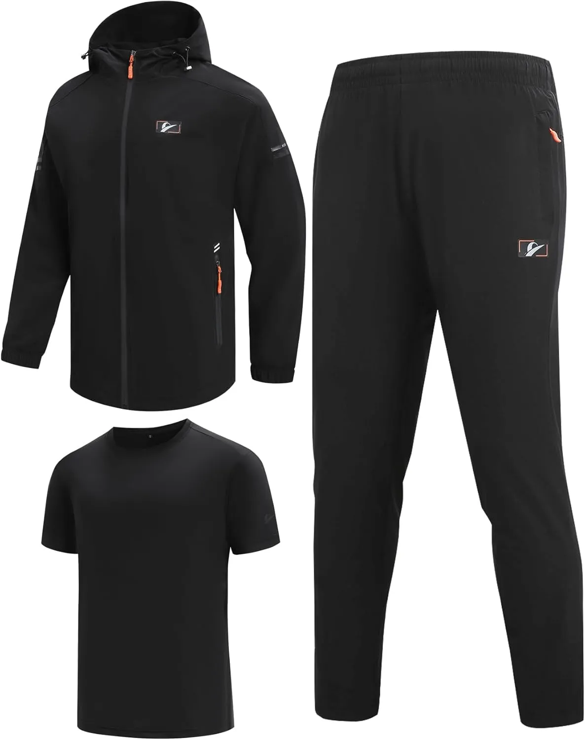 Men's Casual Suit 3件套 Spring Autumn Sportswear Running Top   Bottoms  T恤SMT3822-1B