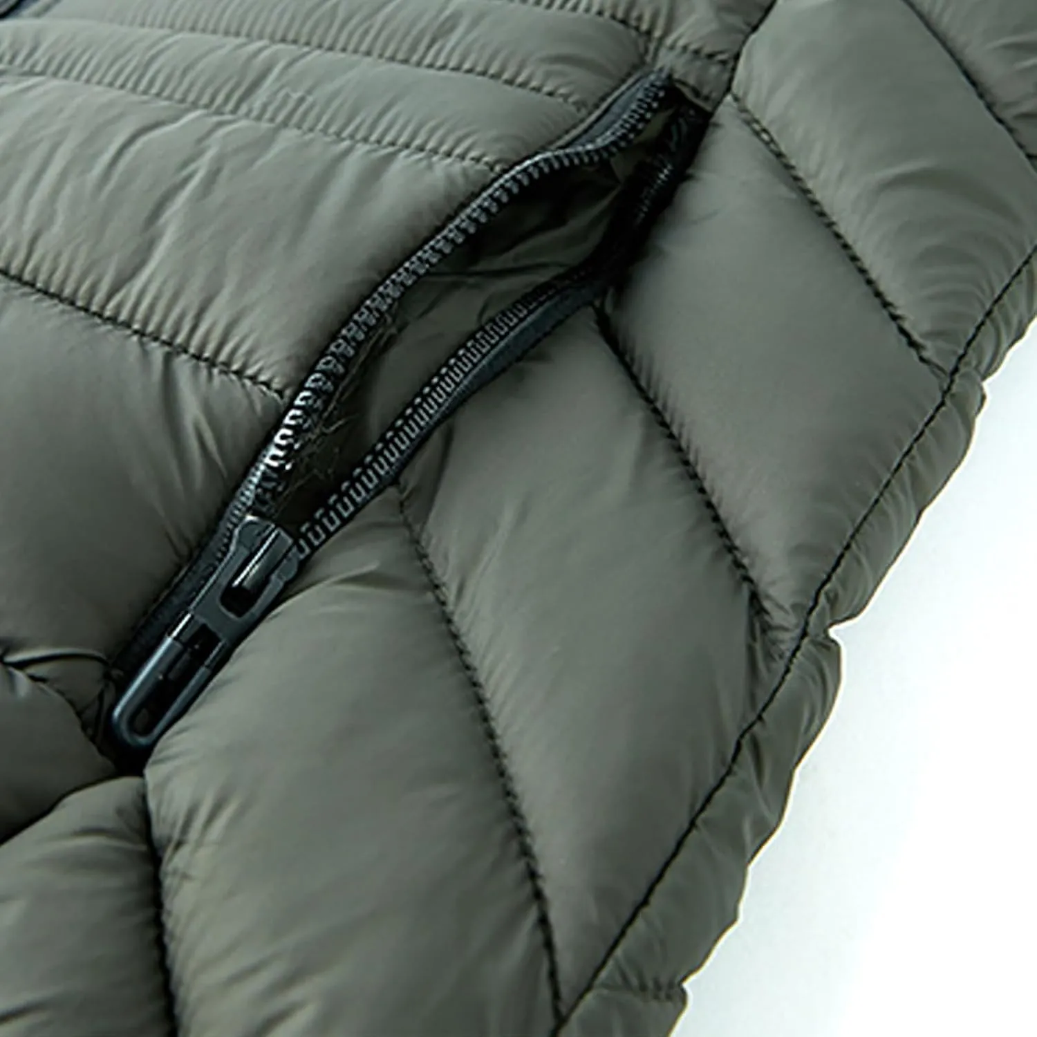 Mens Puffer Jackets Winter Hooded Coats Thicken Warm Overcoats Quilted Down Jacket Zipper Parka Coat Trendy Outerwear