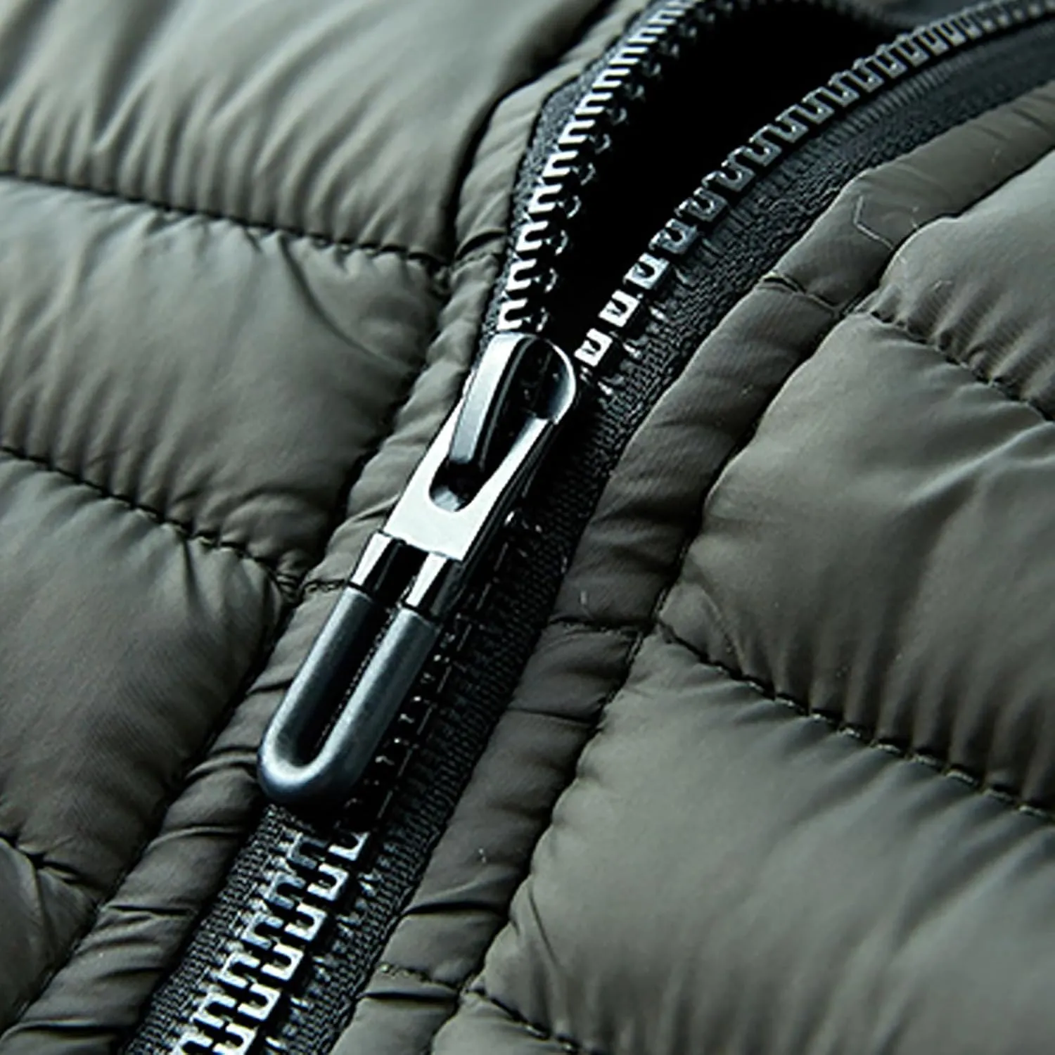 Mens Puffer Jackets Winter Hooded Coats Thicken Warm Overcoats Quilted Down Jacket Zipper Parka Coat Trendy Outerwear