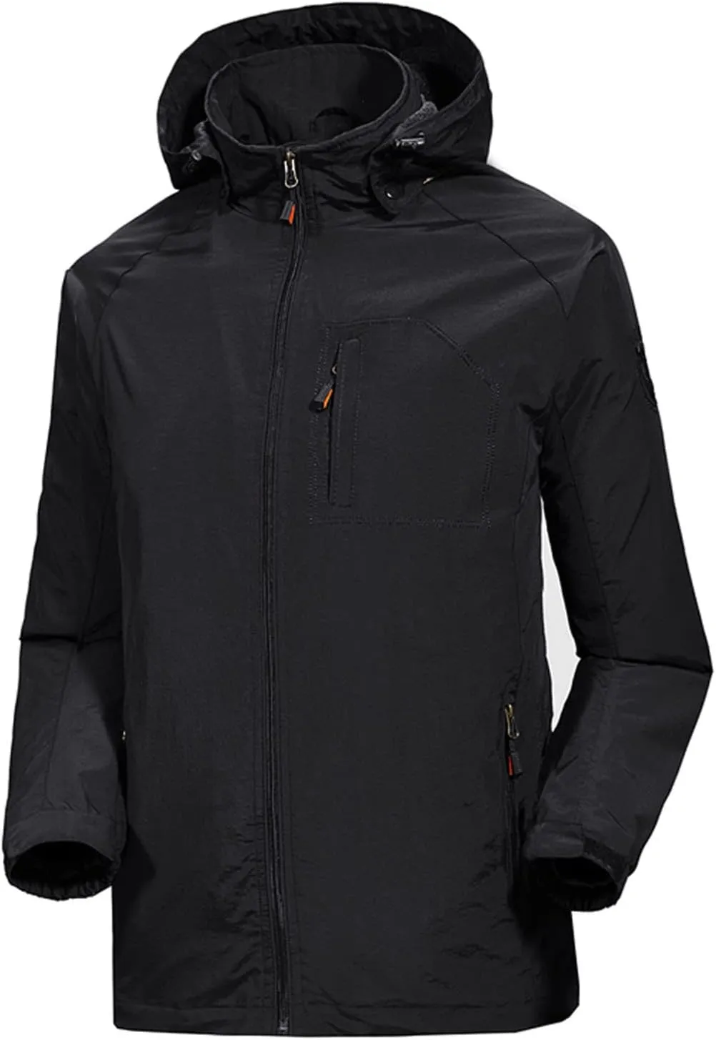 Men's Rain Jacket Waterproof Lightweight Shell Jacket Packable Raincoat for Cycling Golf Travel Fishing